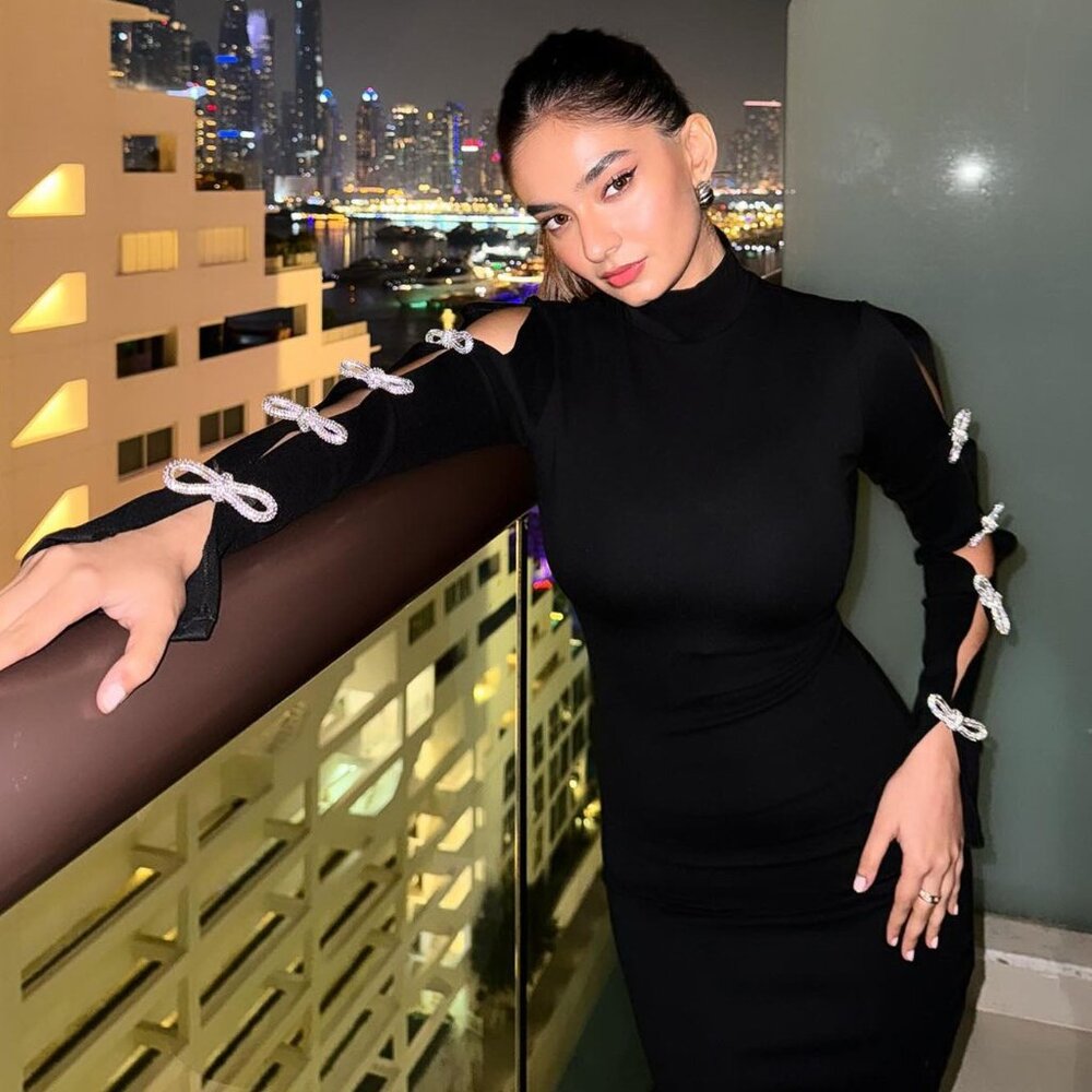 FASHiON Nova Jessica Bow Embellished Mini Dress FOR Sale!!